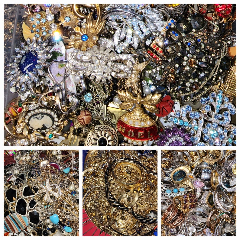 Jewelry Grab Lots Wearable Fixable Craftable Treasure Etsy