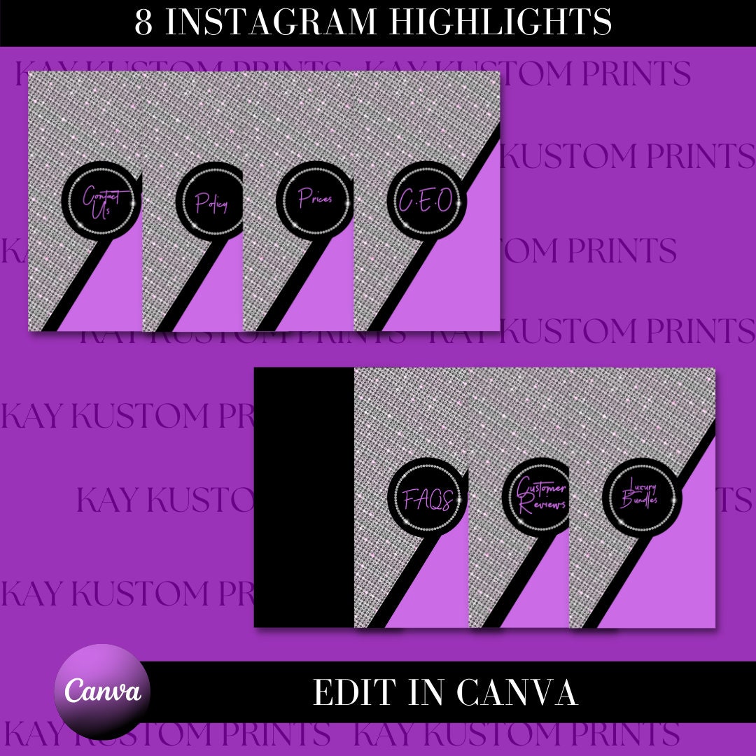 DIY Highlight Covers Instagram Highlight Covers Purple And Glitter diy-highlight-covers-instagram-highlight-covers-purple-and-glitter