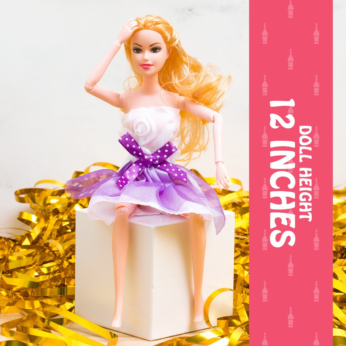 Drunk Doll Cake Topper Funny Decoration Kit aka Drunk Barbie Etsy