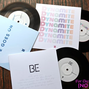 BTS BE | Dynamite|  Life Goes On Vinyl 7&quot; and Jacket - For Decoration Only