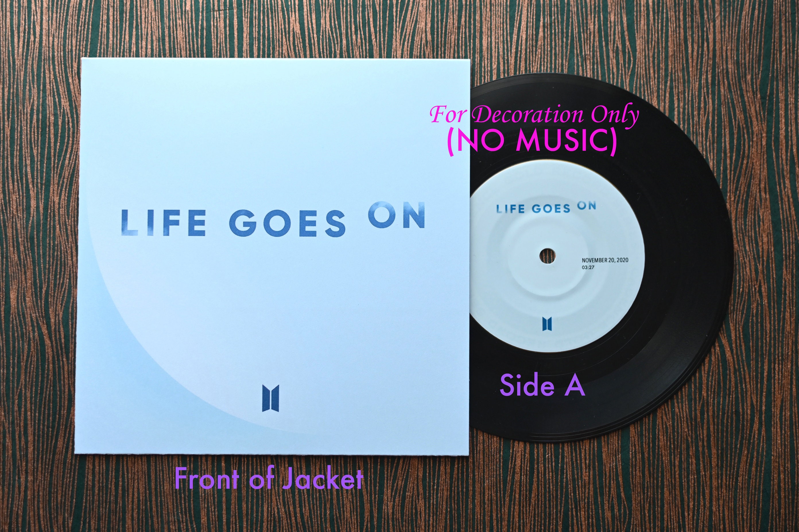 BTS BE | Dynamite| Life Goes on Vinyl 7