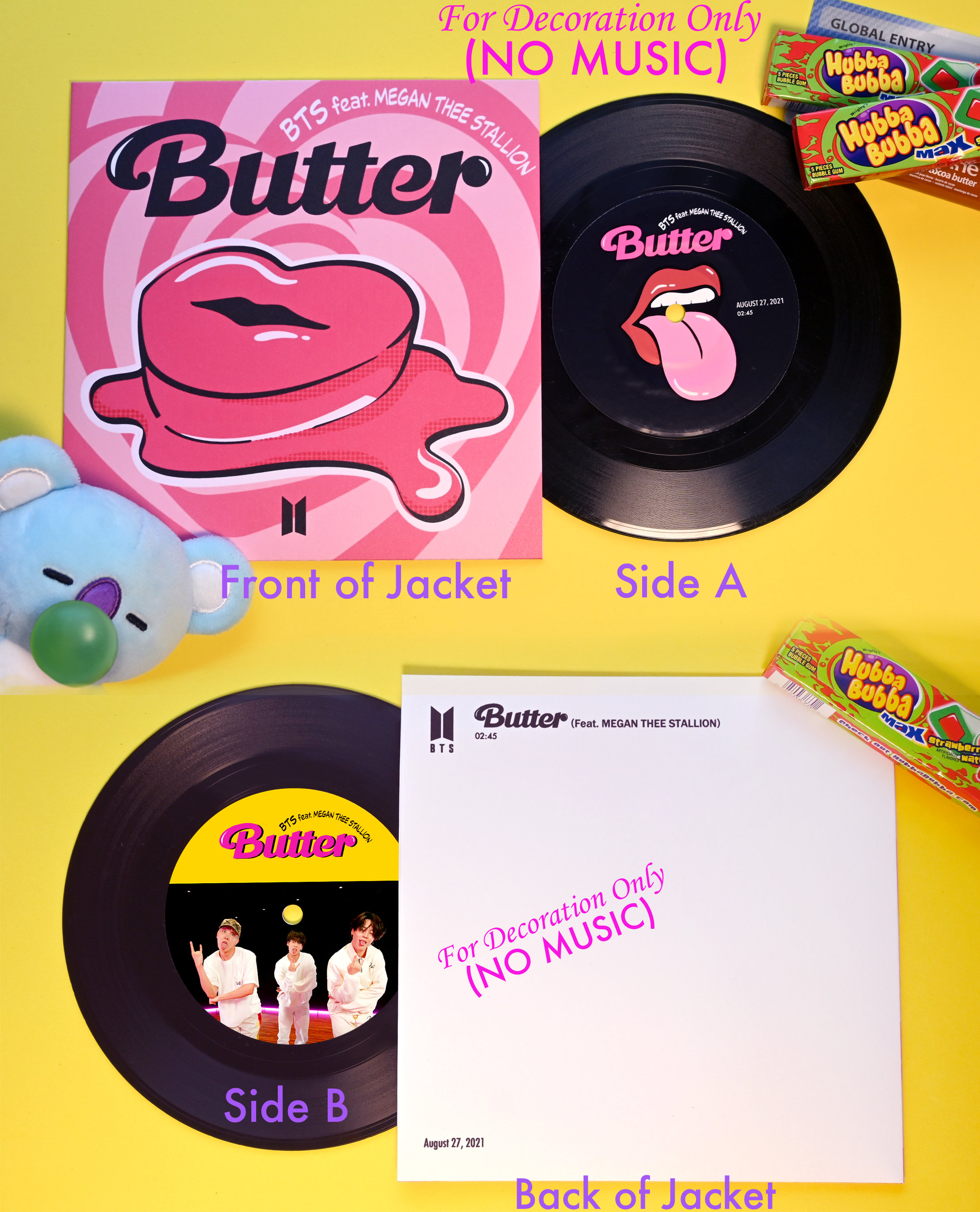 BTS Butter | BTS X Megan| Permission to Dance Vinyl 7