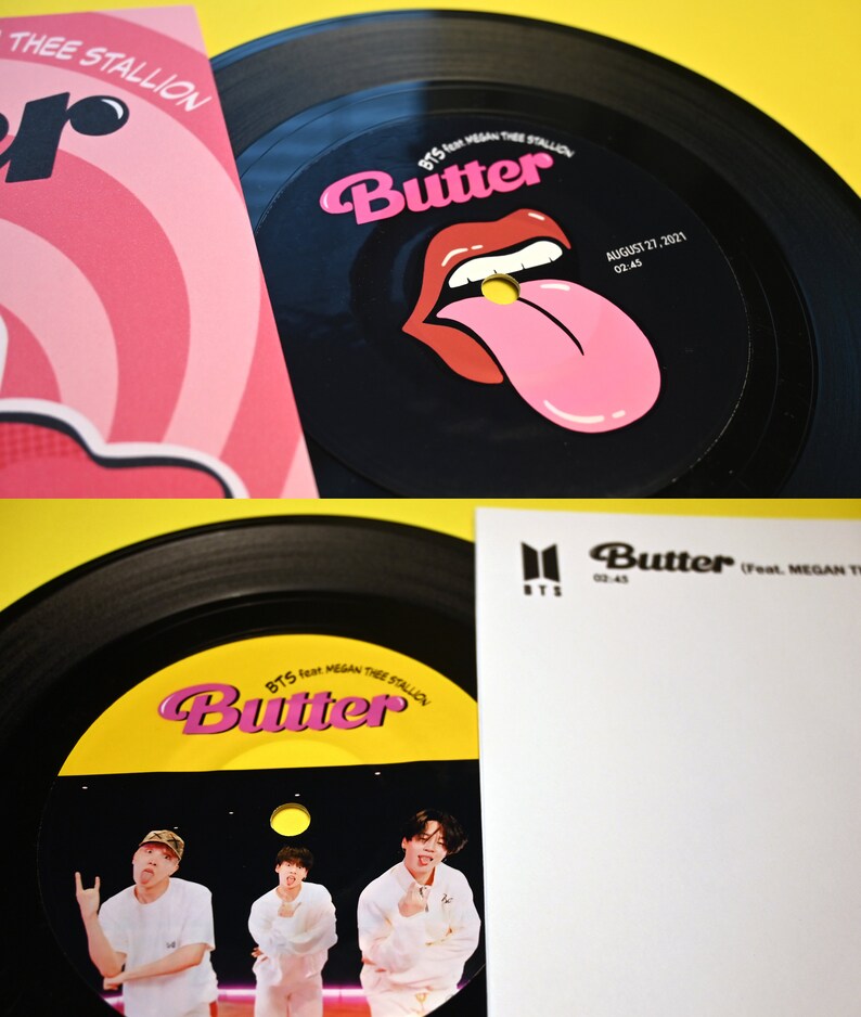 BTS Butter BTS X Megan Permission to Dance Vinyl 7 Etsy
