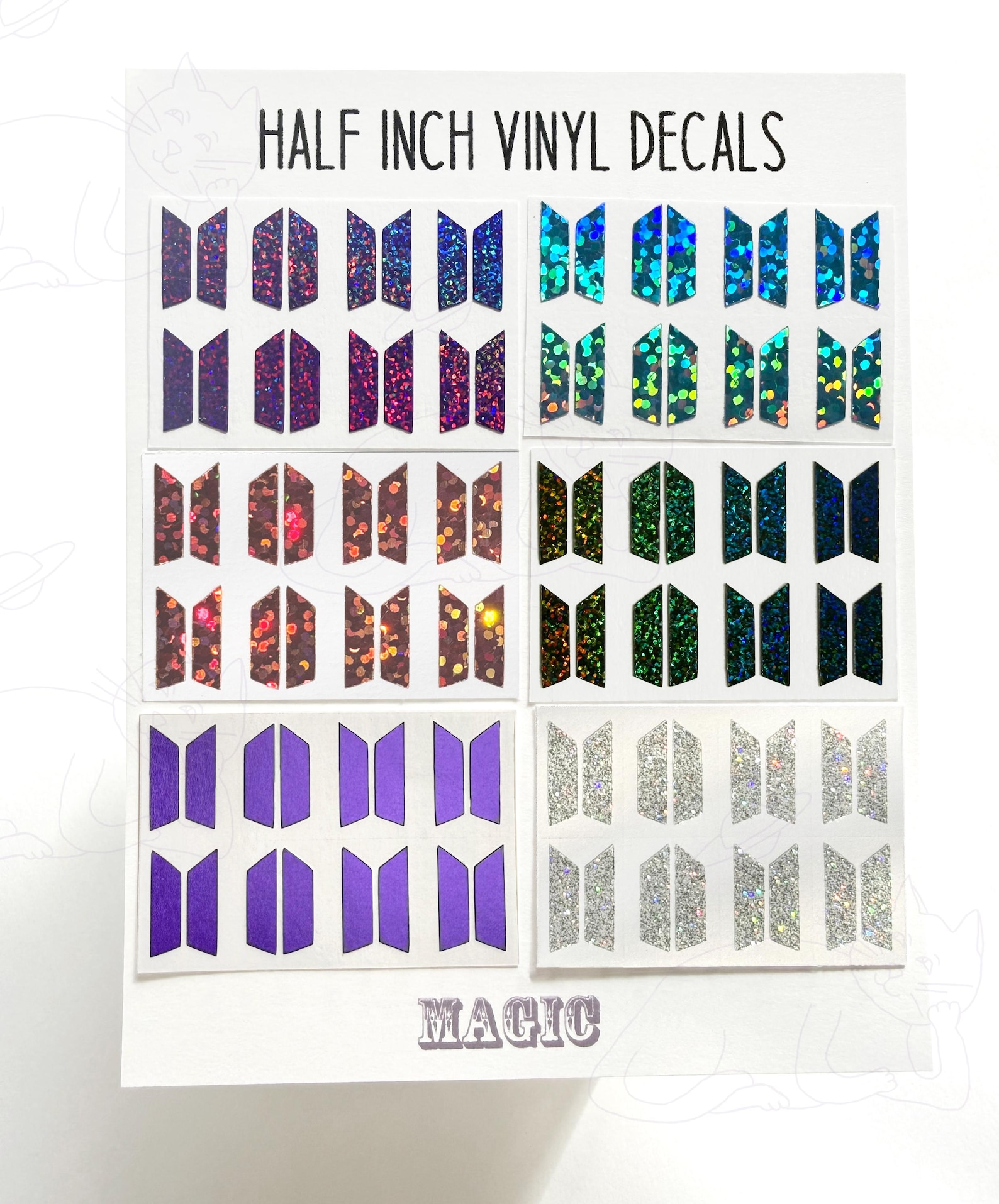 Arirang Half Inch Vinyl Decals - Magic - Etsy