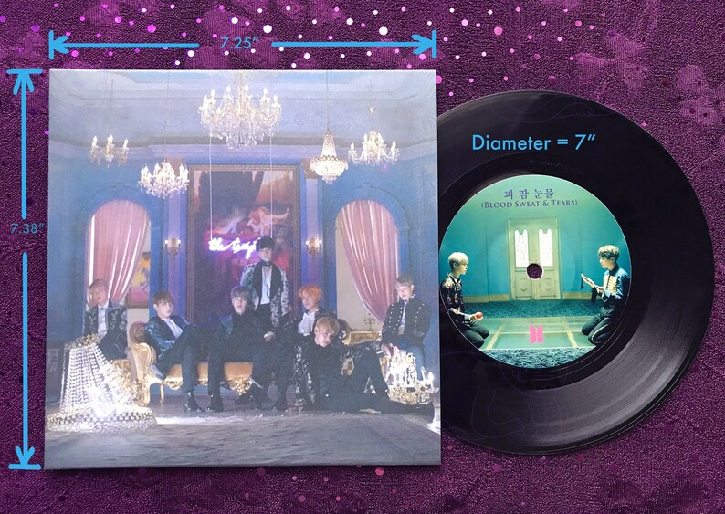 BTS "Blood Sweat & Tears" Vinyl 7" - For Decoration Only image 8