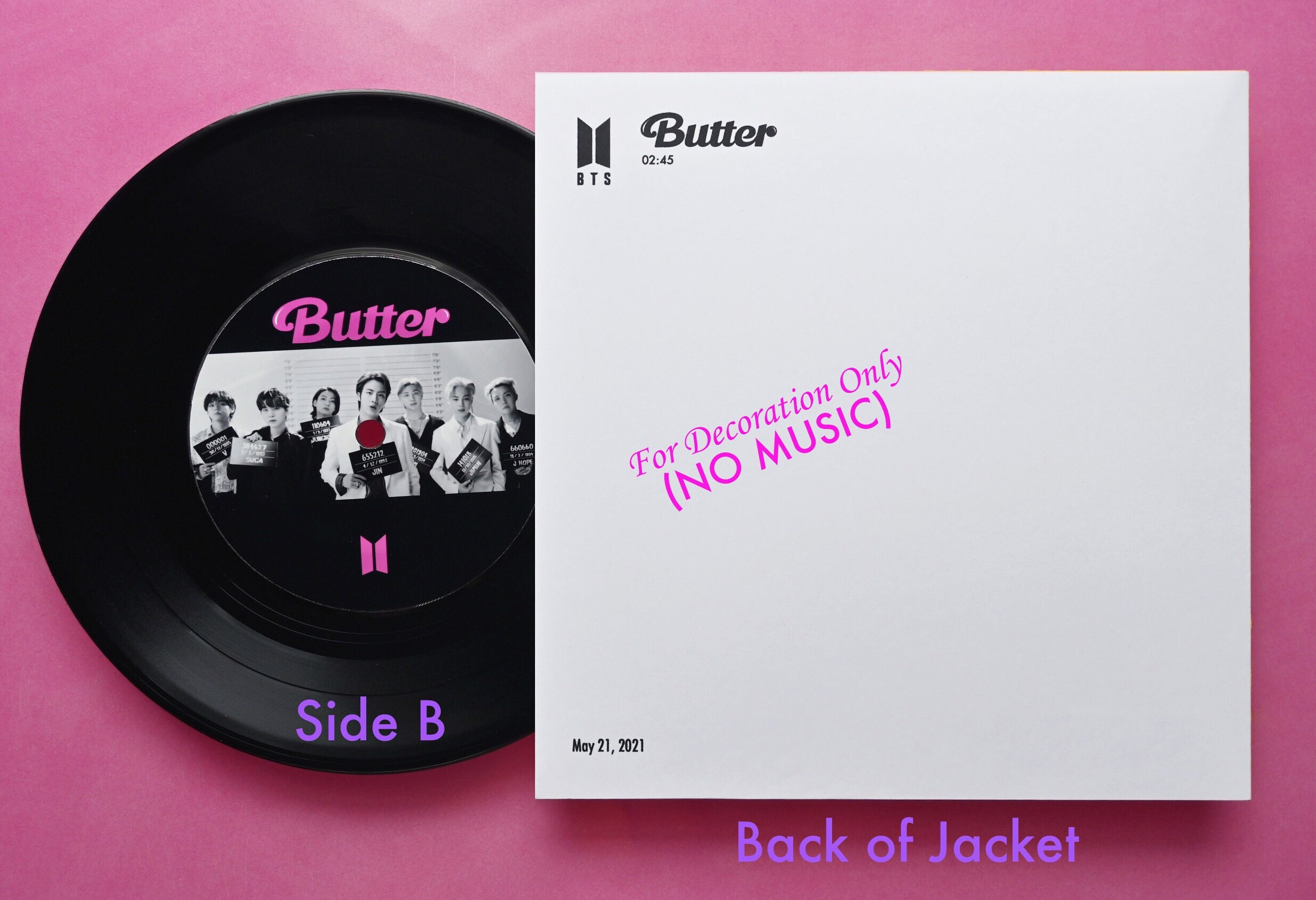 BTS Butter | BTS X Megan| Permission to Dance Vinyl 7