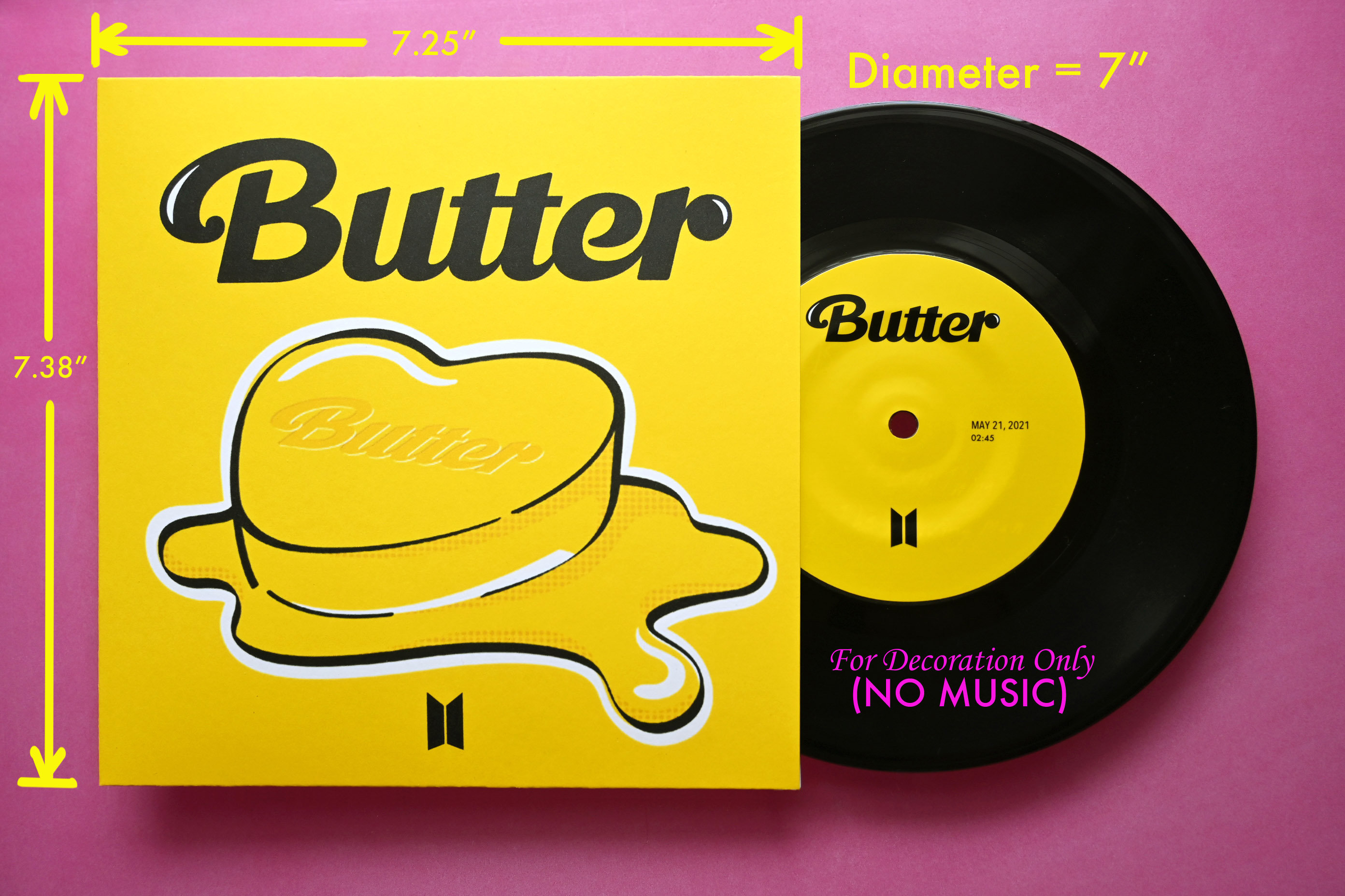 BTS Butter | BTS X Megan| Permission to Dance Vinyl 7