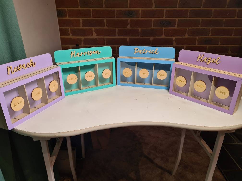 Spend Save Give Money Box Etsy Australia