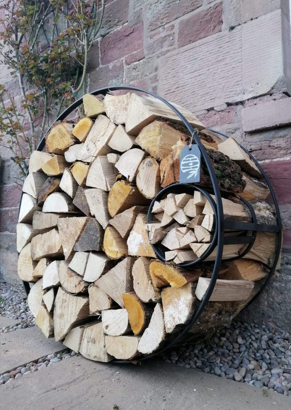 Round Log Holder Etsy UK