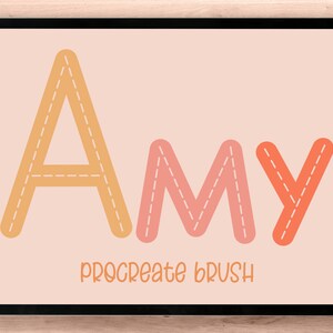Amy Procreate Brush, Digital Brush, Instant Download