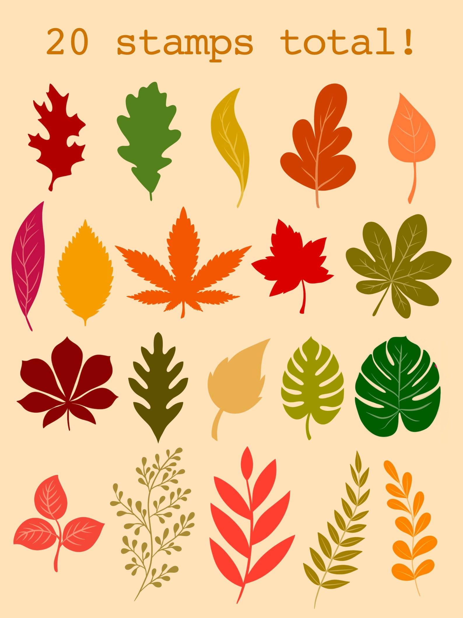 Leafy Brush Stamps Procreate Brushes Stamps Instant Etsy Leafy Brush Stamps Procreate Brushes Stamps Instant Etsy