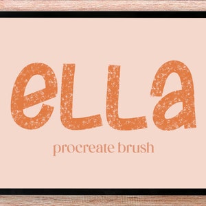 Ella Procreate Brush, Digital Brush, Instant Download, Lettering Brush, Calligraphy Brush