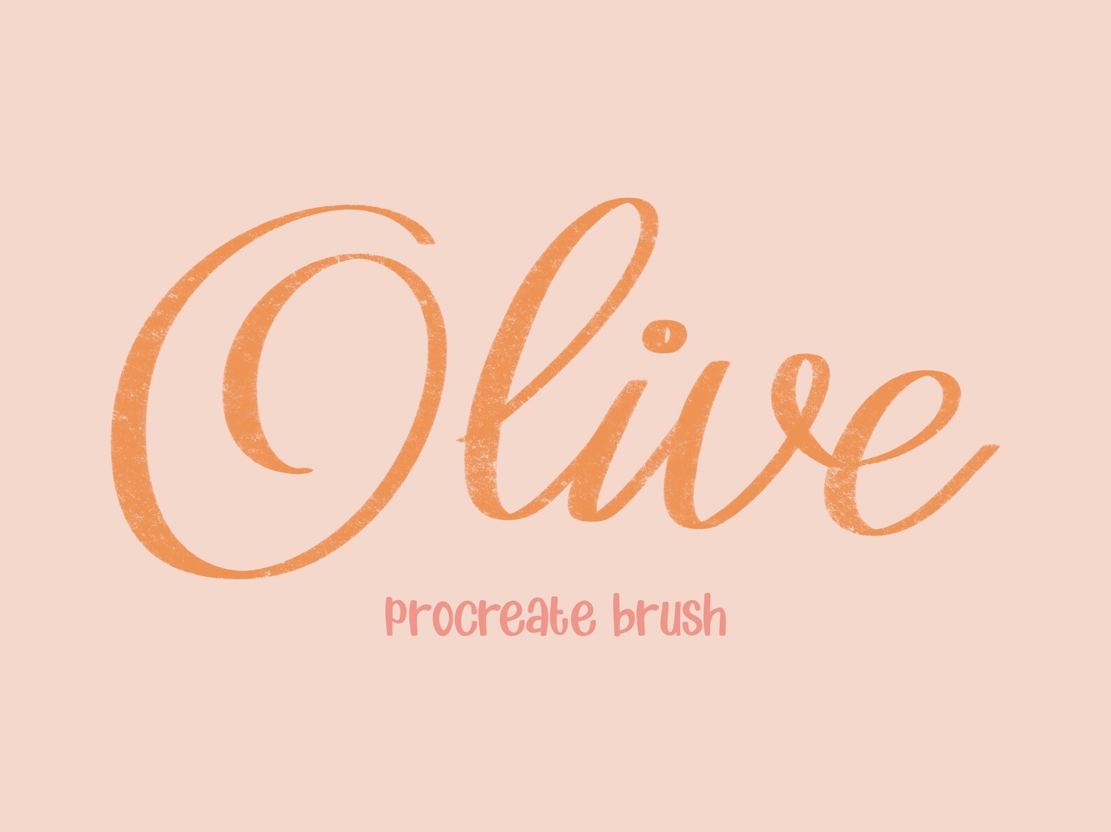 Olive Calligraphy Brush Digital Brush Instant Download Etsy