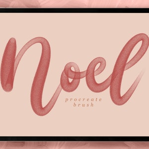 Noel Procreate Schriftzug Pinsel, Digitaler Download, Sofort Digital Download, Pinsel, Digitale Kunst