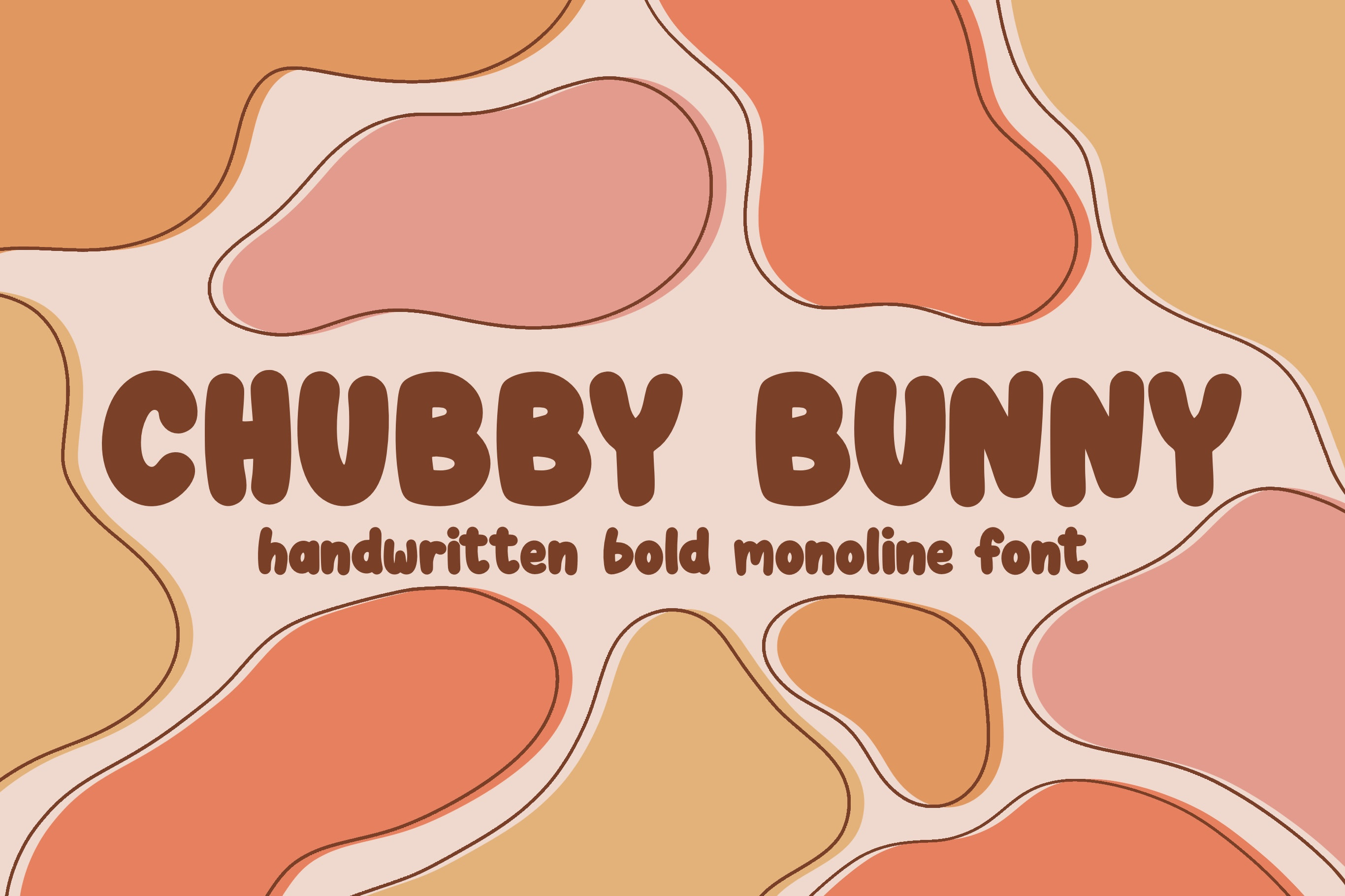 Chubby Bunny Font Hand Drawn Font Handwritten Font Instant - Etsy