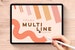 Multi Line Procreate Brushset, Digital Download, Instant Digital Download, Brushes, Digital Art 