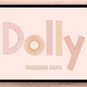 Dolly Procreate Brush, Digital Brush, Instant Download