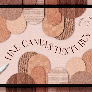 Fine Canvas Texture Brushes Vol. 2, Procreate Brushset, Digital Download, Instant Digital Download, Overlay Brushes, Digital Art