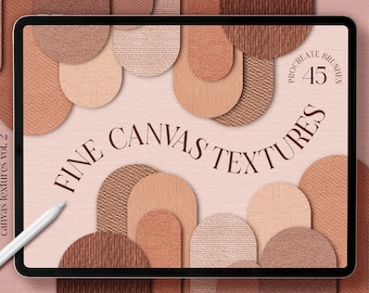 Procreate Canvas Texture Brushes, Fine Art Overlay, Vol. 2 (Digital Download)