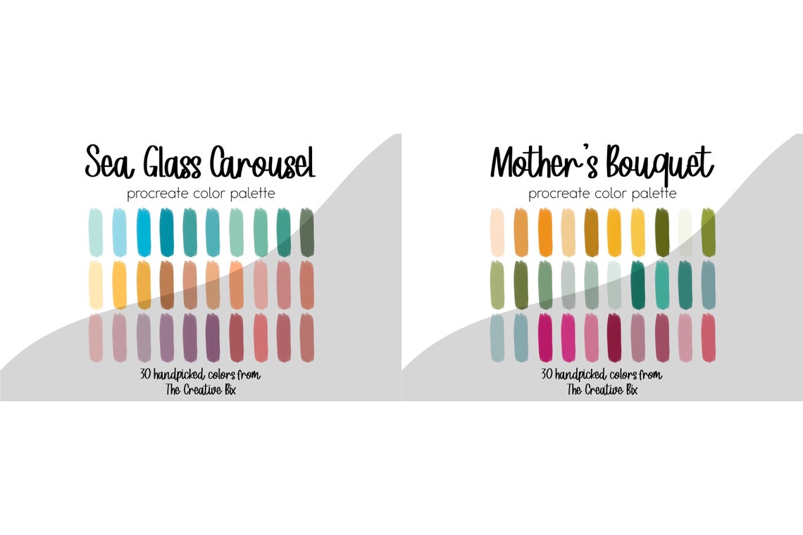 Spring Color Palette Bundle for Procreate, 420 Colors, Swatches ...