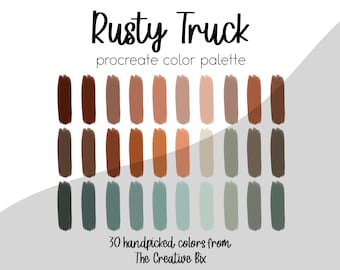 Rusty Truck Procreate Color Palette (30 Colors) (Digital Download)