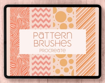 Seamless Pattern Procreate Brushset, Digital Art Brushes (Digital Download)