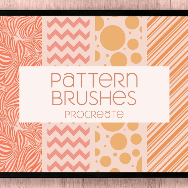 Seamless Pattern Brushset, 10 Procreate Brushes, Digital Download, Instant Digital Download, Brushes, Digital Art