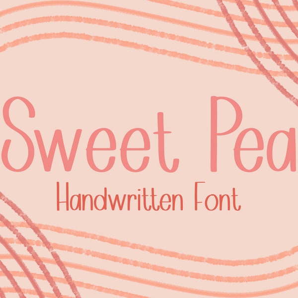 Pea Lettering Sweet Pea Hand Embroidery - Etsy