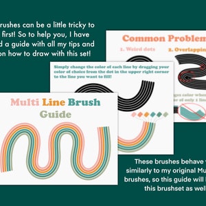 Multi Line Procreate Brushset, Digital Art Brushes (digital Download ...