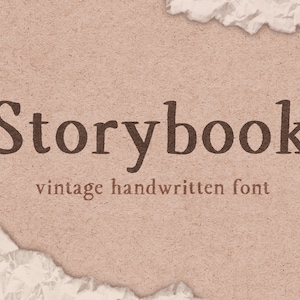 Storybook Font, Hand Drawn Font, Handwritten Font, Instant Download, Digital Download, Playful Font, Vintage Font, Fun Font, Casual Font