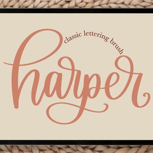 Harper Classic Lettering Procreate Brush, Pinceau de calligraphie, Pinceau numérique, Téléchargement instantané, Pinceau de lettrage
