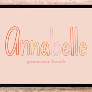 Annabelle Procreate Brush, Digital Download, Instant Download