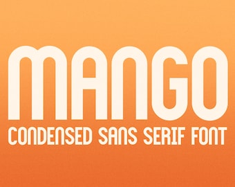 Mango Font: Tall Bold Sans Serif Typeface (Digital Download)