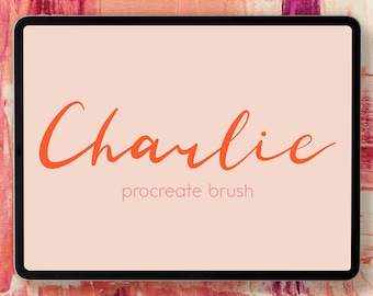 Pędzel Charlie Lettering Procreate, pędzel do kaligrafii (pobranie cyfrowe)