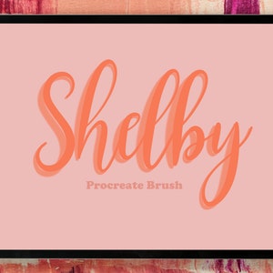 Shelby Procreate Brush, Shadow Brush, Drop Shadow, Digital Download, Instant Download