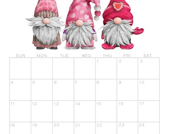 Gnome Calendar Stickers 12X12-Elements, January-April - 709388330401