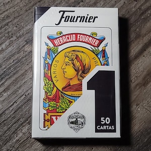 Fournier No.1, 50 Spanische Karten Blau (50 Karten), Tarot, Baraja Española, Spielkarten