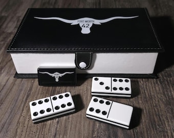 Texas 42 Dominoes Deluxe Jumbo, Jumbo dominoes, domino, dominoes, domino set, dominoes set, double six dominoes, Texas 42, Playing Cards