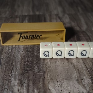 Pokerwürfel,Casino Edition in Original Box,Pokerwürfel,Antike Pokerwürfel,Fournier Poker Würfel,Würfelbecher,Pokerwürfel Vintage, Spielkarten