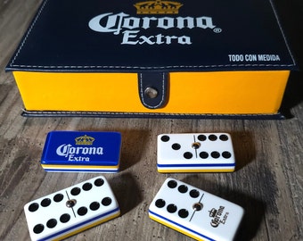 Corona Extra Jumbo size, Jumbo dominoes, domino, dominoes, domino set, dominoes set, double six dominoes