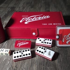 Victoria Domino Jumbo size (Bundle), Jumbo dominoes, domino, dominoes, domino set, dominoes set, double six dominoes, Playing Cards