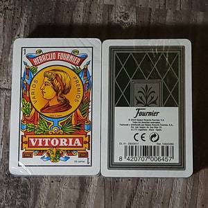 Fournier No. 27,  50 Spanish Cards Green (50 Cards), Tarot, Baraja Española, Playing Cards