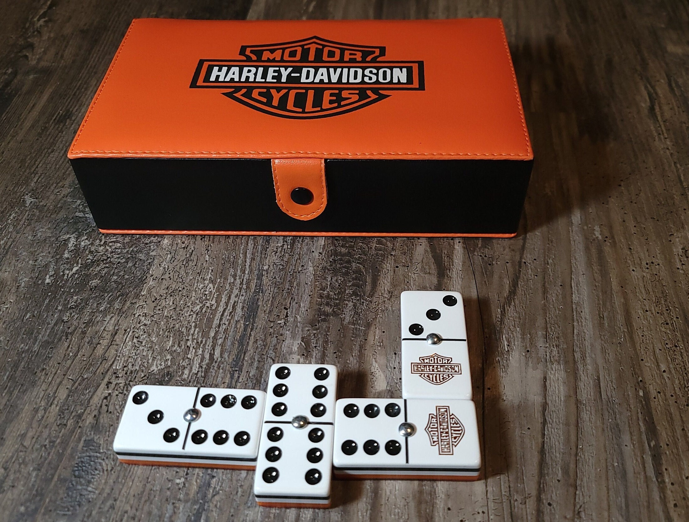 Harley Davidson Jumbo Size Jumbo Dominoes Domino Dominoes Etsy