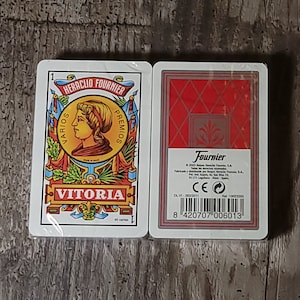Fournier Nr. 27, 40 spanische Karten Rot (40 Karten), Tarot, Baraja Española, Spielkarten
