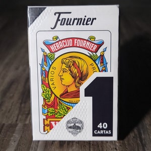 Fournier No.1, 40 Spanische Karten Blau (40 Karten), Tarot, Spielkarten