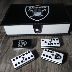 Raiders Dominoes Jumbo, Dominós Jumbo, dominó, dominós, conjunto de dominós, conjunto de dominós, dominós duplos seis, Doble 6, Raiders