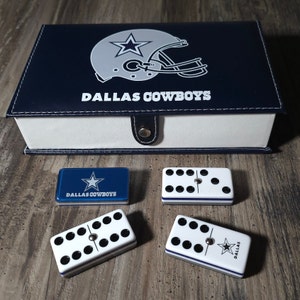 Dallas Cowboys Jumbo Dominoes, Jumbo dominoes, domino, dominoes, domino set, dominoes set, double six dominoes, NFL