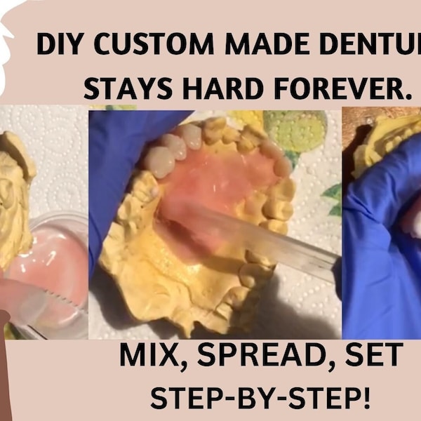 DIY Custom made Dentures which Stay Hard Forever, Easy and Fun Crafting Do it Yourself Step-by-Step