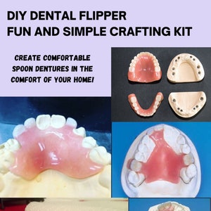Kit de bricolage pour nageoires dentaires avec kit d'empreinte, modèle moulé, amusant et simple !