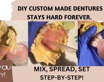 DIY Custom made Dentures which Stay Hard Forever, Easy and Fun Crafting Do it Yourself Step-by-Step